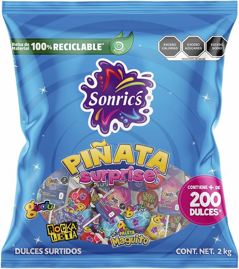 Sonrics Piñata Surprice Dulce Surtido 2 kg