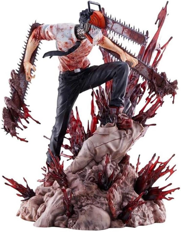 Trustbest Figura de acción de Chainsaw Man: Denji Modelo Juguetes 28 CM de Anime Estatua Adornos colección de Juguetes para Regalo de Amigo (Size : One Size)