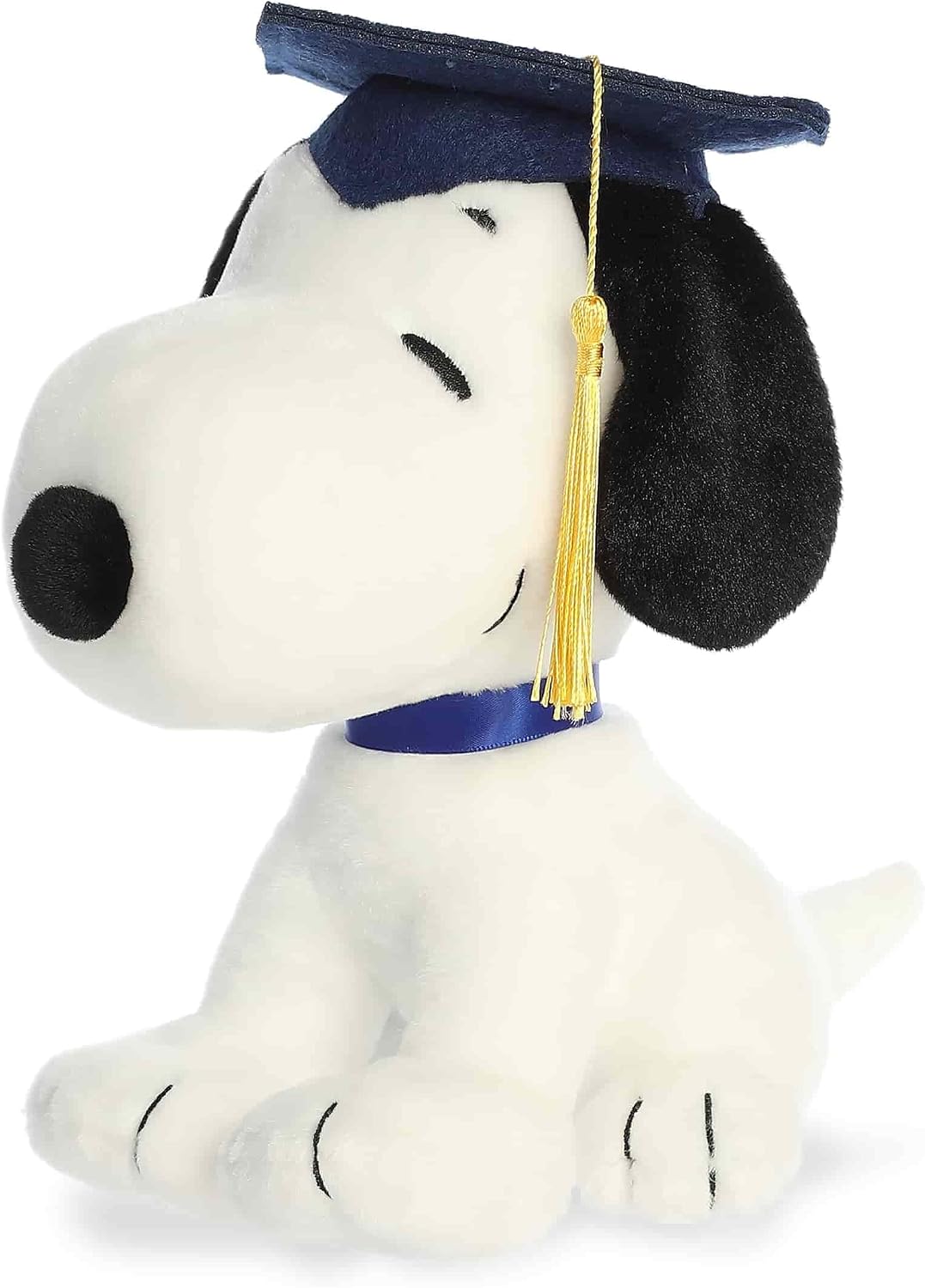 Aurora Adorable Snoopy de graduación de Peanuts - Muñeco de peluche oficialmente licenciado para todos los fanáticos de Snoopy - Un regalo de afecto para expresar felicitaciones - Blanco 9 pulgadas