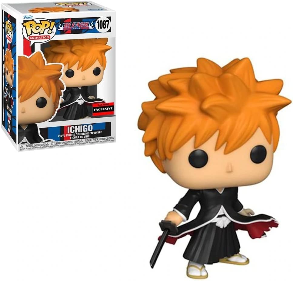 POP Bleach - Figura de vinilo Funko Ichigo Bankai Tensa Zangetsu (AAA Anime Exclusive) (incluido con caja protectora compatible), multicolor, 3.75 pulgadas