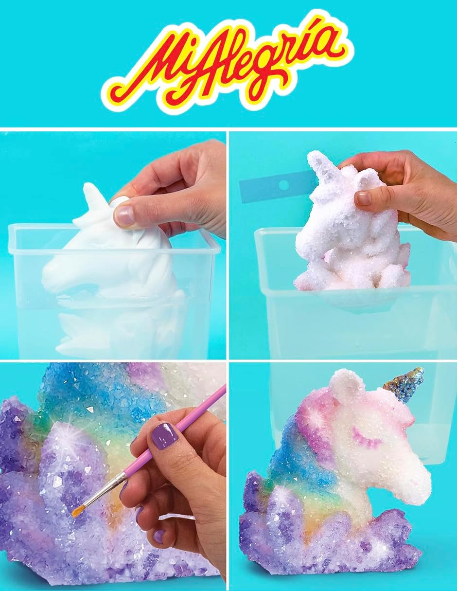 Ult Kit de Manualidades de Cristalizacion de Unicornio Criatura Magica, Kit de Decoracion de Unicornio Premium