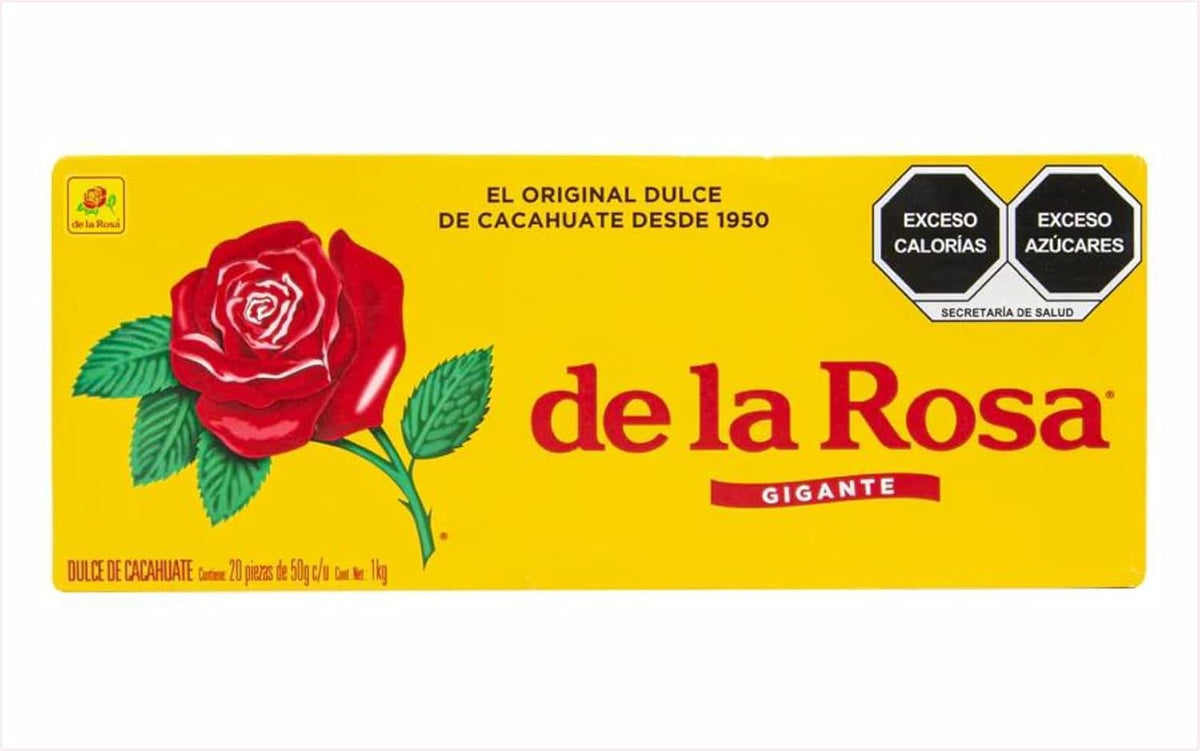 La Rosa Mazapan Gigante de la Rosa - 1 Kg, 20 Piezas de 50g