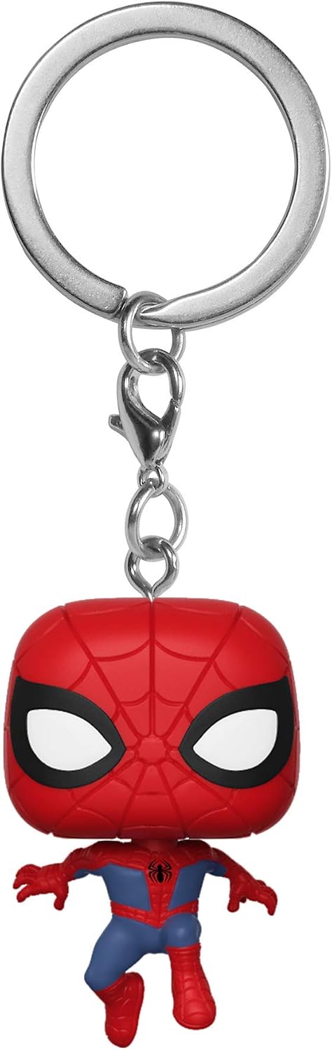 Funko Figure Pop Keychain Animated Spider-Man Movie, Multicolor