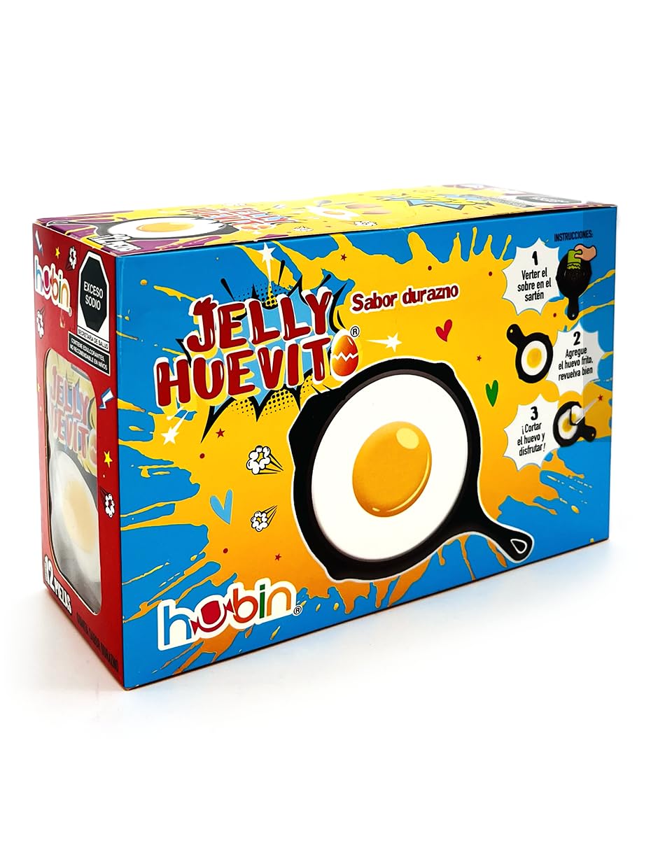 ult jelly huevito tronador dulce de goma sabor durazno huevito de sarten tronador - imagen 5