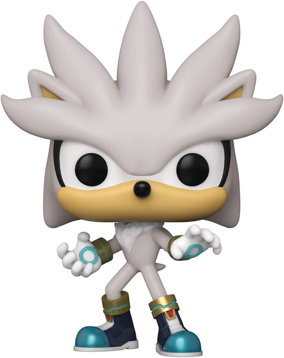 Sonic The Hedgehog 30th Anniversary - Silver The Hedgehog Funko Pop! Vinyl Figure (Bundled with Compatible Pop Box Protector Case)