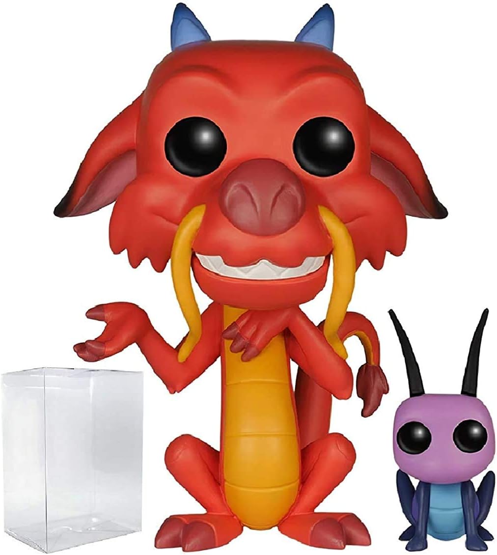 Disney Series 8: Mulan - Mushu & Cricket Vinyl Figure (Includes Compatible Pop Box Protector Case)