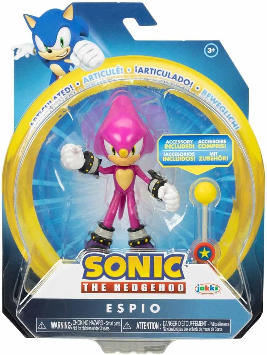 Sonic the Hedgehog Espio el camaleón con punto de control de 4 pulgadas