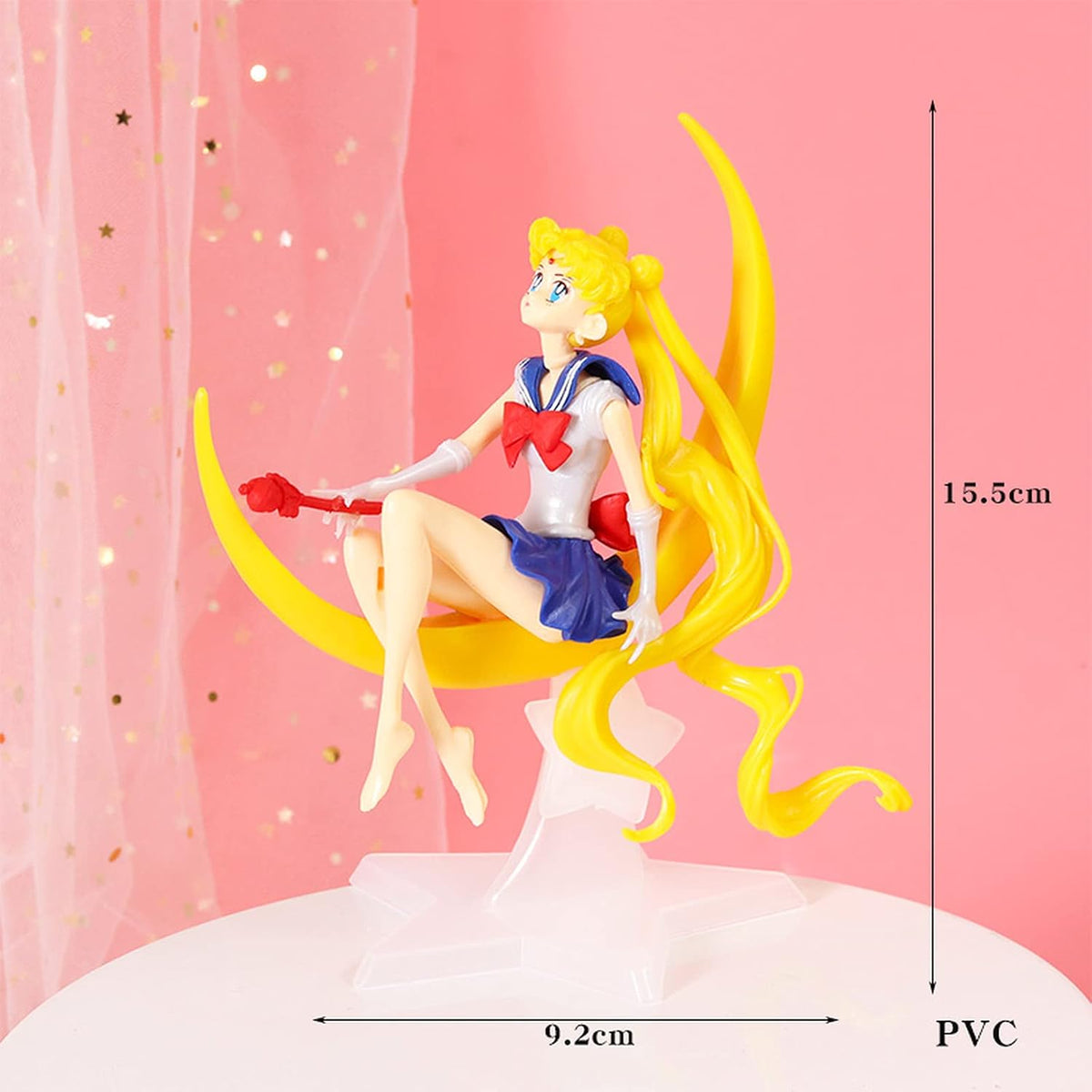 Marinero luna anime personajes decorando pastel muñecas pvc acción juguetes juguetes lindos juguetes