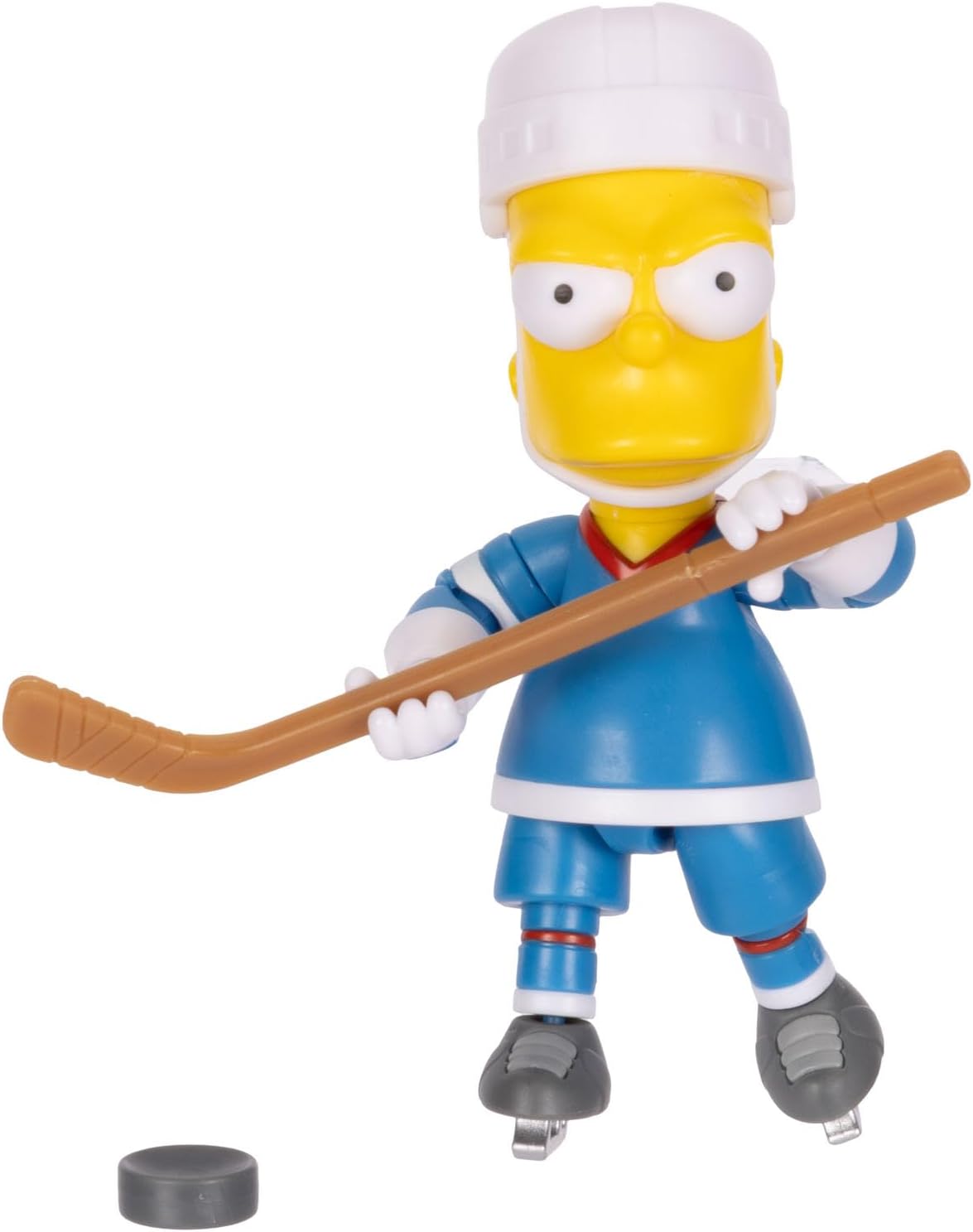 The Simpsons - Cifras de acción de Hockey de 5 Pulgadas con Palo de Hockey y Disco
