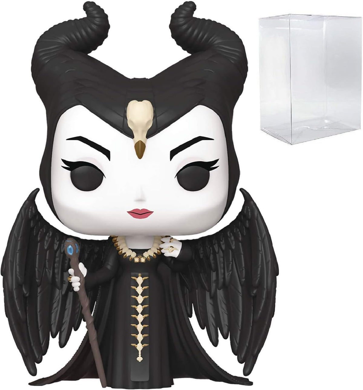Funko Pop Disney: Maleficent 2 - Figura de vinilo Maléfica Mistress of Evil (incluye funda protectora compatible con Pop Box)