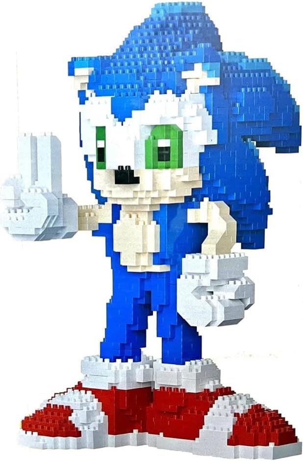 Raspattos Juguete construcción Sonic 2 para niños Adultos Kit construcción de Sonic 2 Sonic Juguetes Bloques Construcción Alta Calidad de colección Piezas 2758