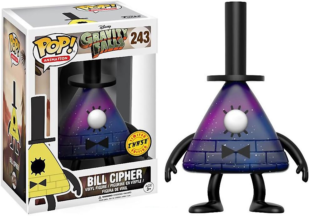 Bill Cipher (Chase): Fun ko Pop! Animation - Figura de vinilo y 1 paquete protector gráfico compatible (243 - 12376 - B)