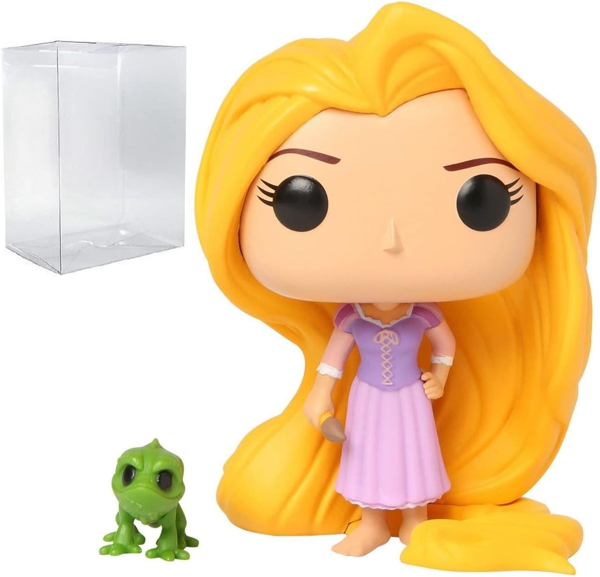 Disney Princess: Tangled - Rapunzel & Pascal Funko Pop! Figura de vinilo (unida con funda protectora compatible para Pop Box)