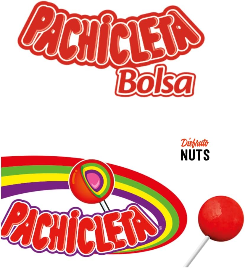 Disfruto Nuts Paleta Pachicleta Con Goma De Mascar Bolsa 20Piezas