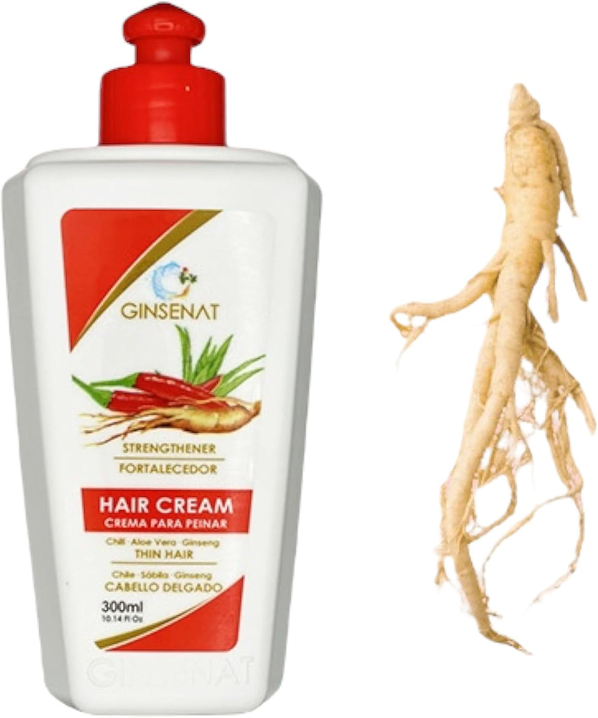 GINSENAT Crema para Peinar Chile 300ml Chile Sabila Ginseng