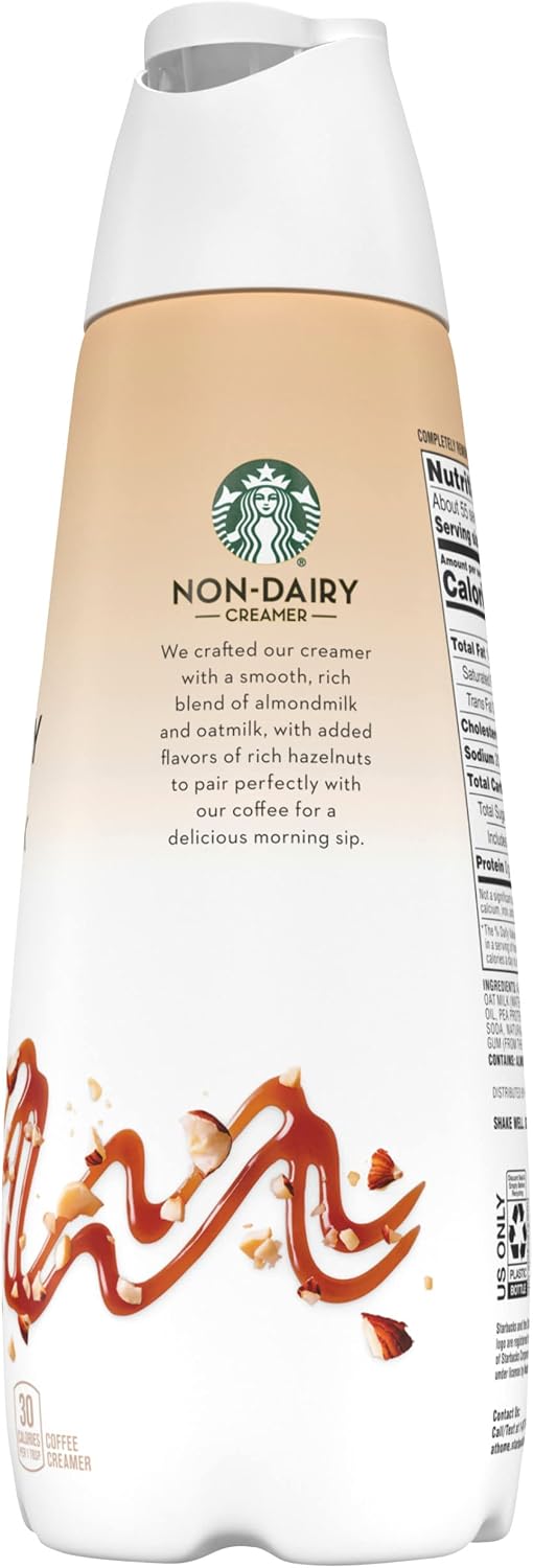 Starbucks Crema Para Café Líquida Caramel Macchiato - 828 ml (Hazelnut Latte Almond & Oatmilk)