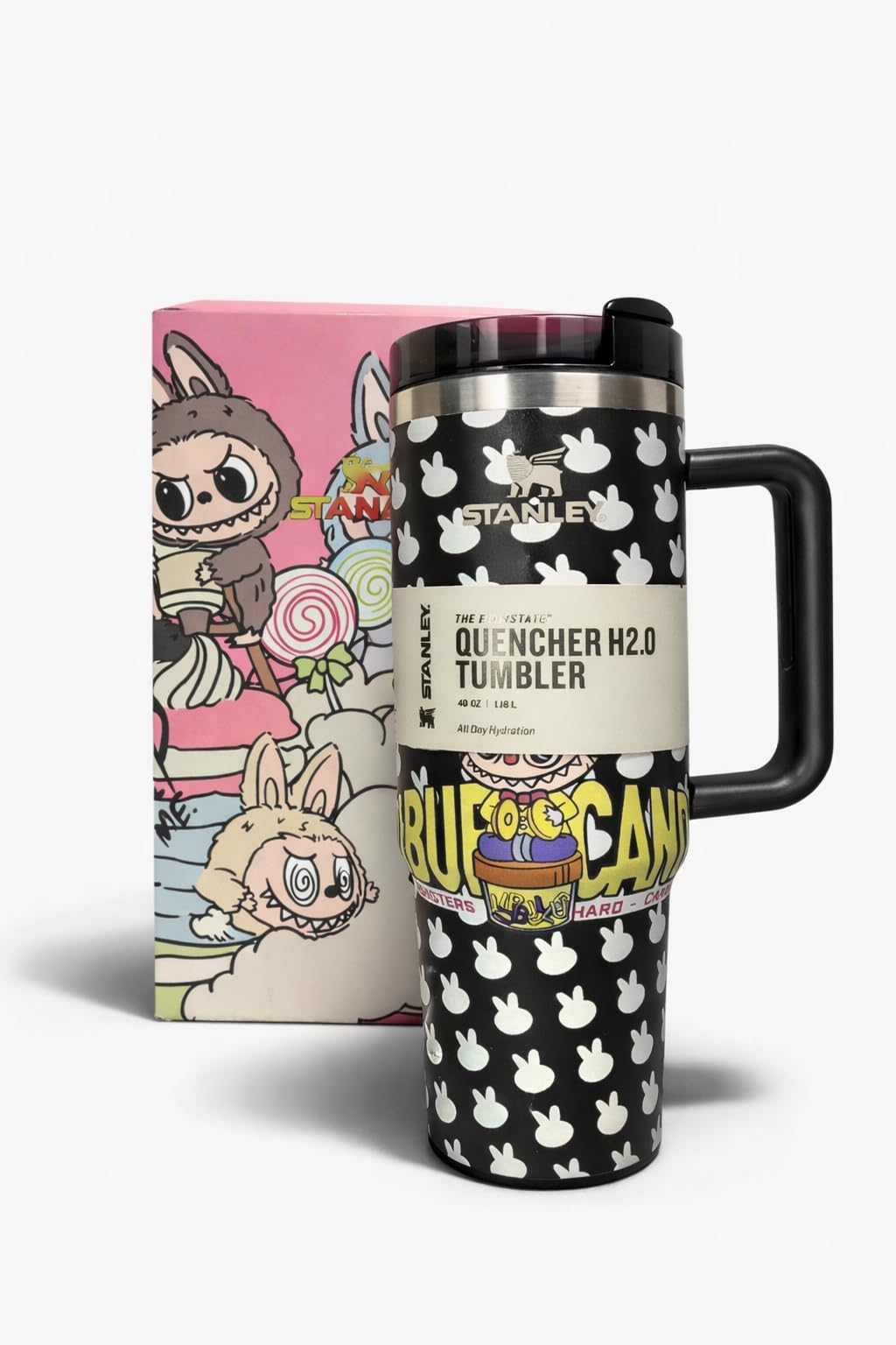 Generico Termo de Agua con Asa, 40 oz, 1.18 L, Negro con Diseño de Criaturas de Fantasia, Edicion Especial - imagen 3