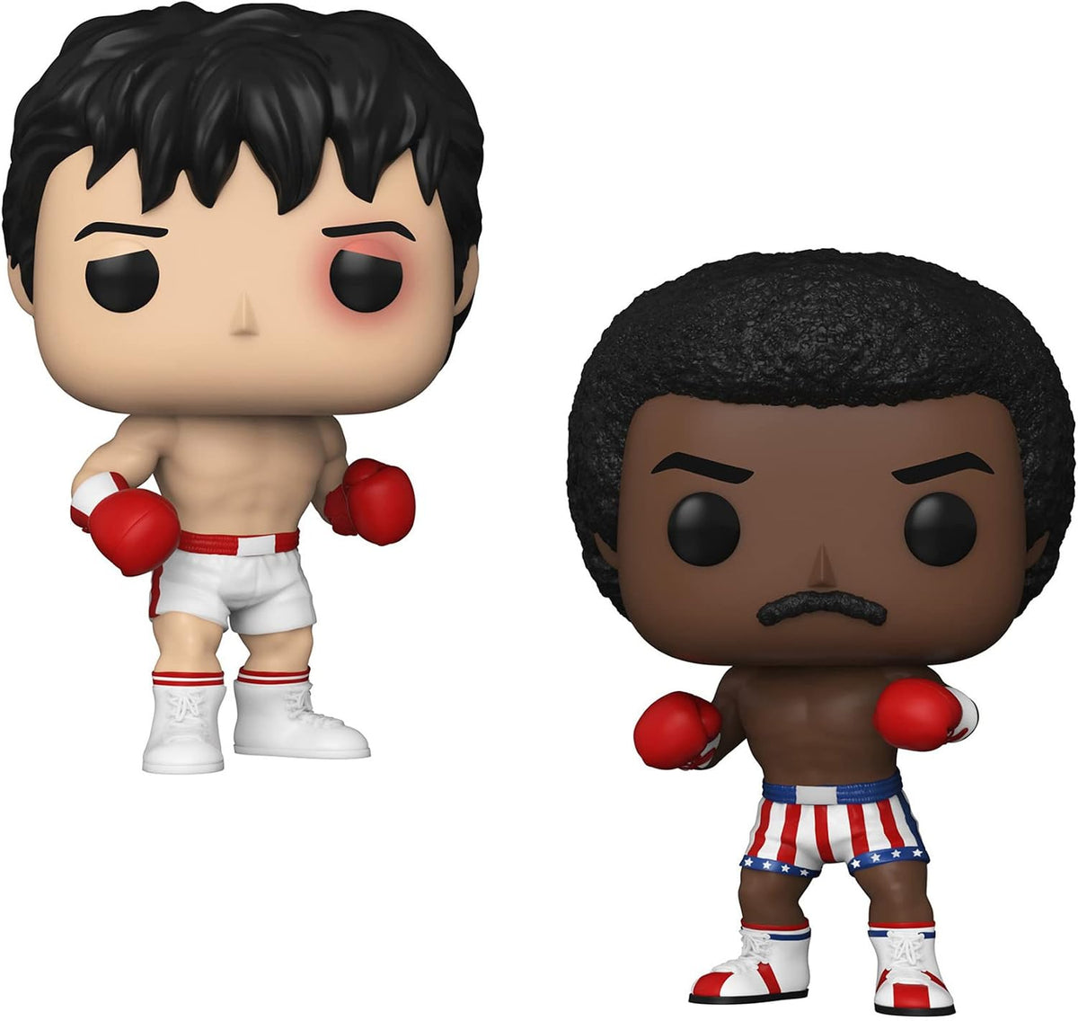 Funko Pop! Rocky - Juego de coleccionistas de 45 Aniversario, Rocky Balboa y Apollo Creed