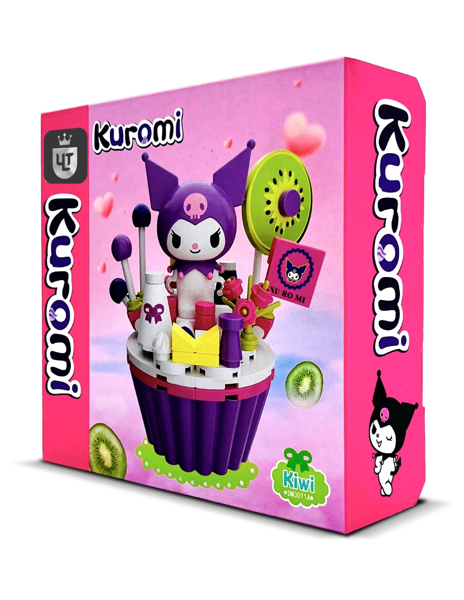 Ult Figura Armable Kuromi Morado Cupcake Bloques de Construccion Sanrio - imagen 4
