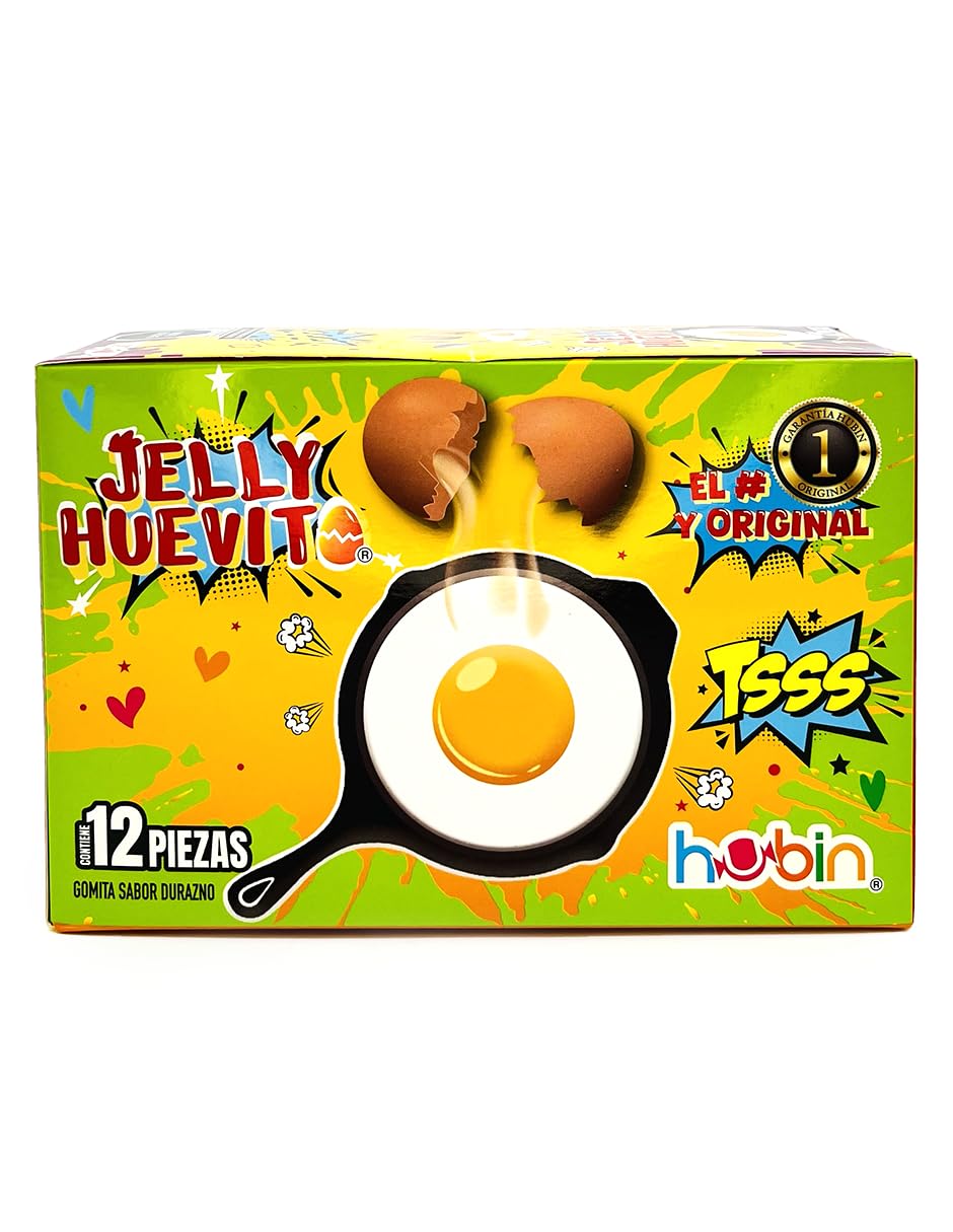 ult jelly huevito tronador dulce de goma sabor durazno huevito de sarten tronador - imagen 2