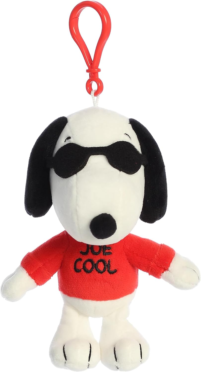 Aurora Adorable Peanuts Joe - Peluche con Clip - Juguetes con Licencia Oficial para Todos los fanáticos de Snoopy - Regalo nostálgico para Adultos y Celebraciones de cumpleaños, Color Blanco 5