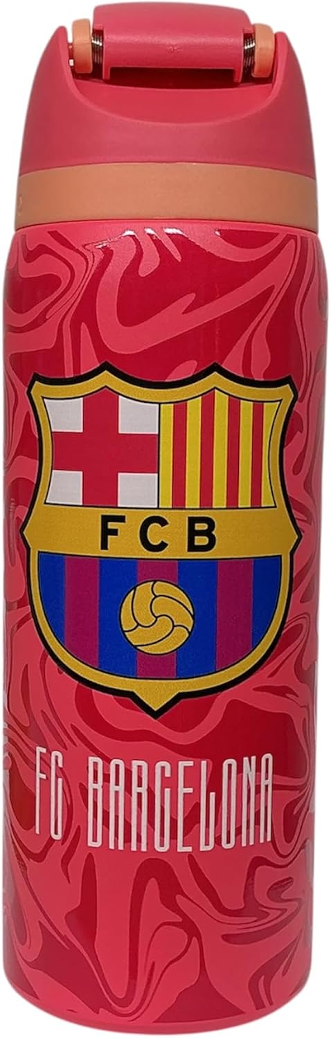 Generico Botella de Agua Deportiva TOP PREMIUM, Barcelona, LM10,Rojo y Azul, Blaugrana, Termo edicion limitada, coleccionable