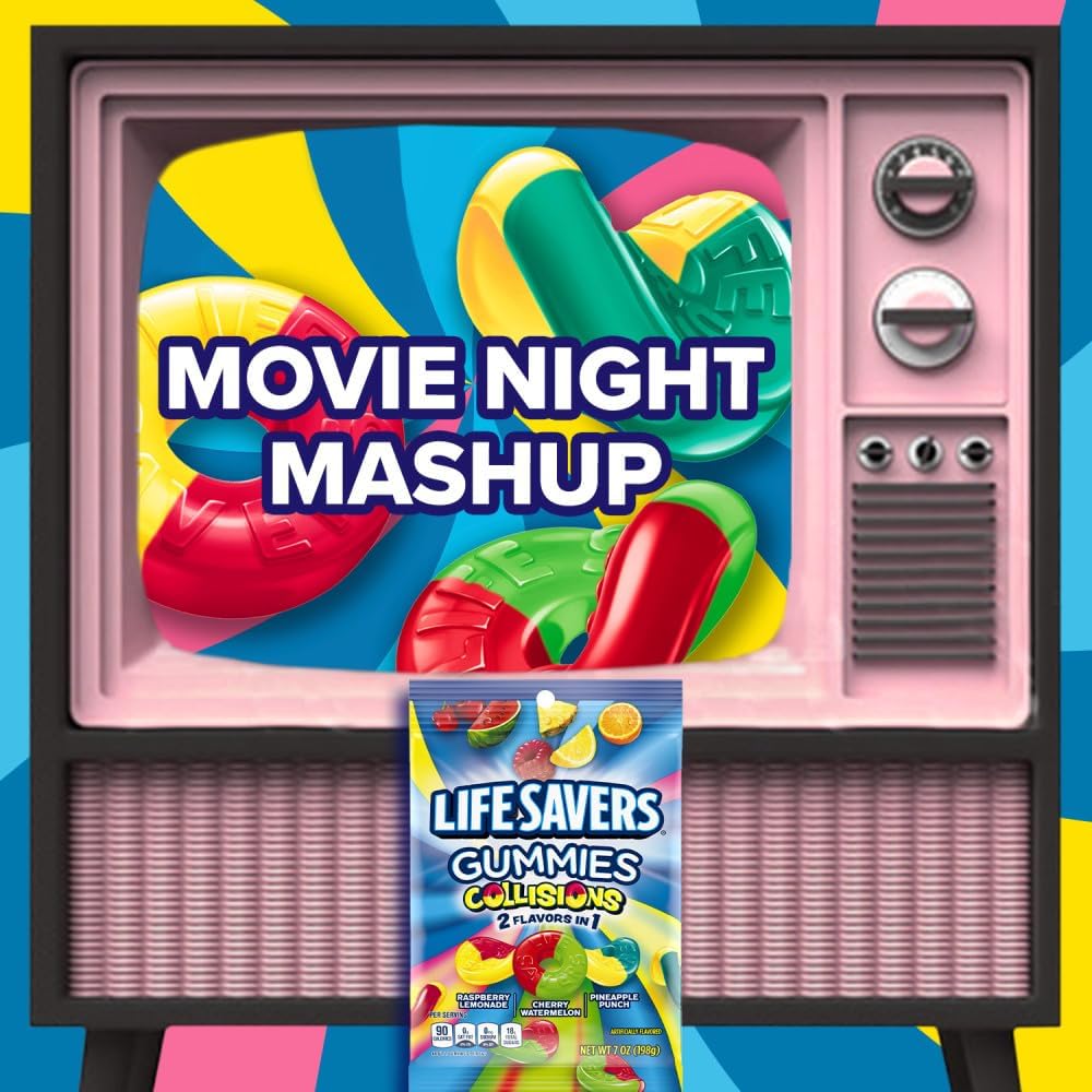Gummi Savers Salvavers Gummies Collisions Sabores surtidos, 7 oz