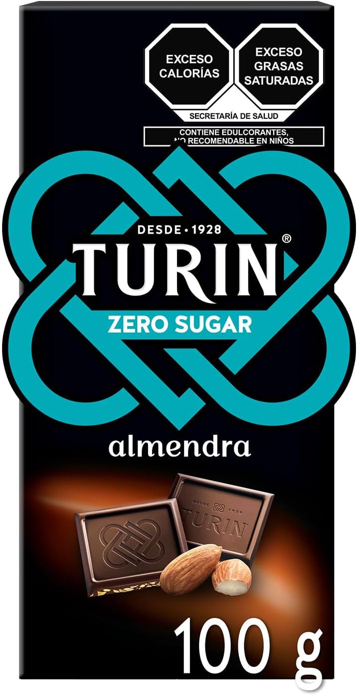 Turin Zero Sugar, ALMENDRA, 100 gramos