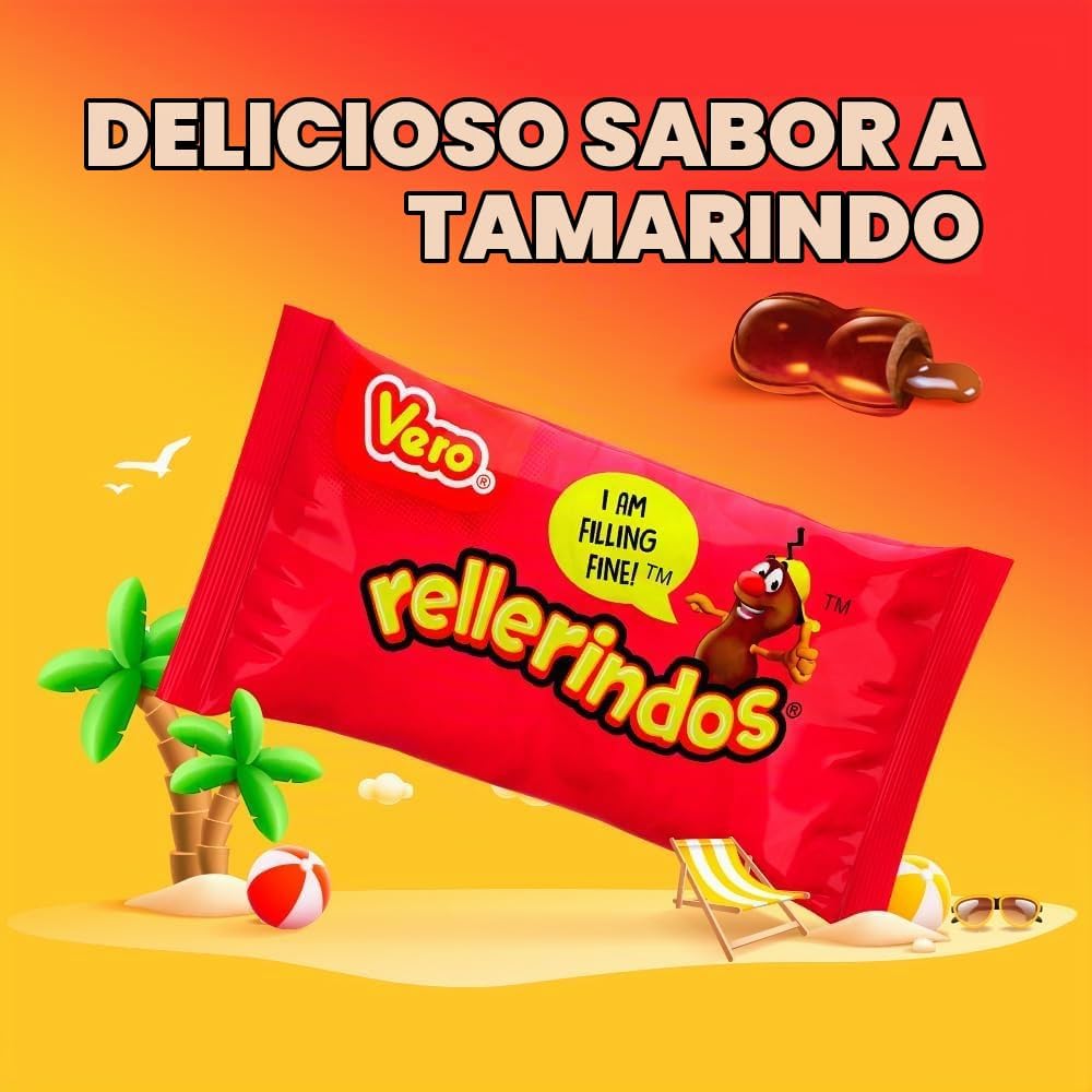 Vero Rellerindos Sabor Tamarindo Relleno 65 piezas