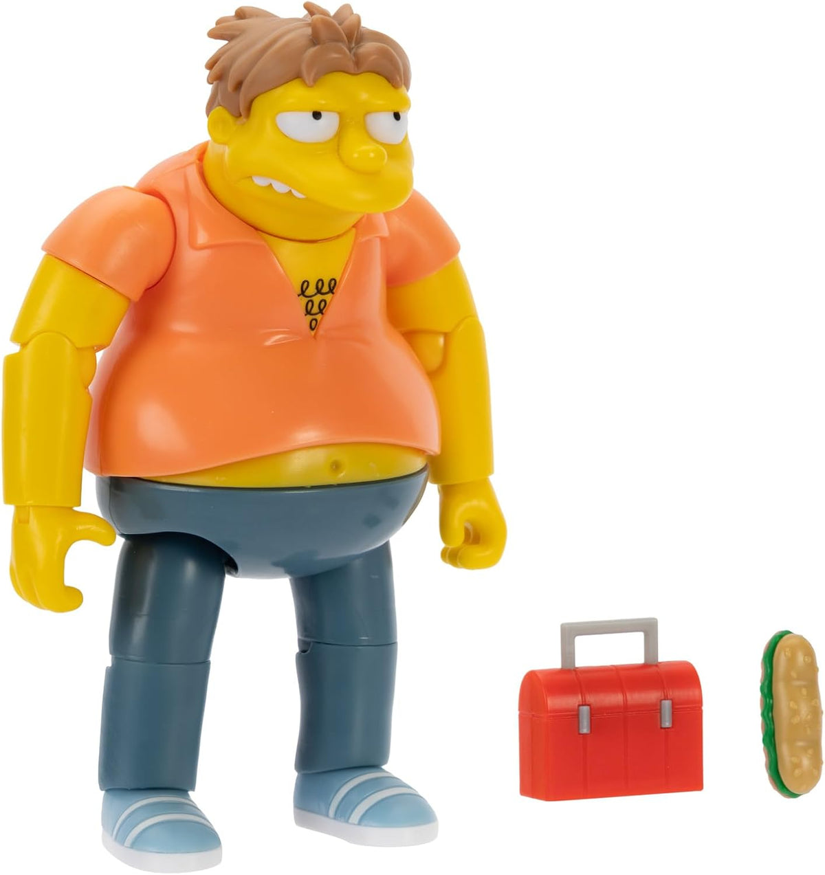 The Simpsons - Figura de acción de 5 Pulgadas Barney Gumble con Caja de Almuerzo y Sub Wave #4