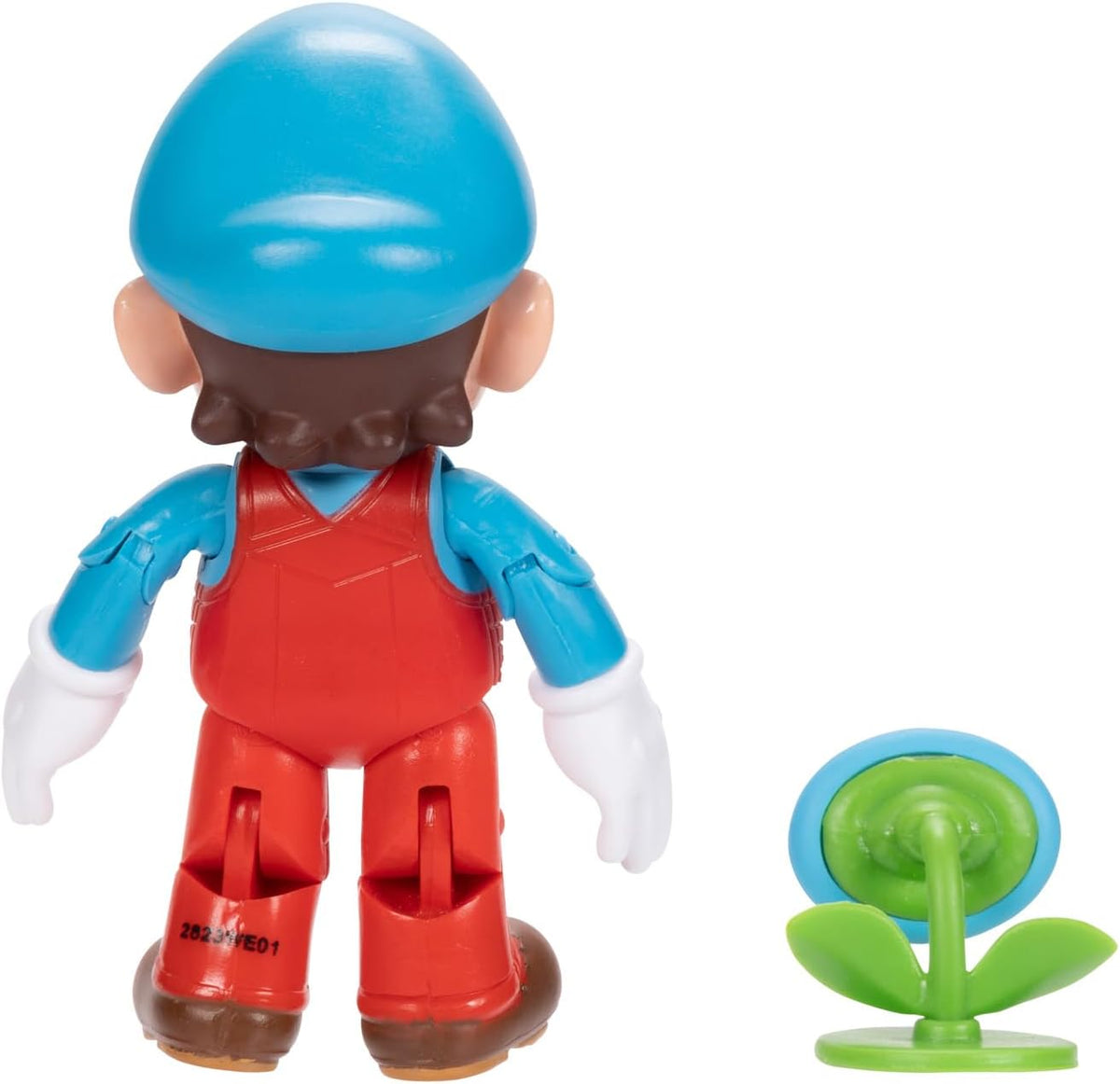 Nintendo Super Mario Figura Poseable de Mario de Hielo de 4 Pulgadas con Accesorio de Flores de Hielo. A Partir de 3 años (Licencia Oficial)