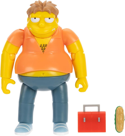 The Simpsons - Figura de acción de 5 Pulgadas Barney Gumble con Caja de Almuerzo y Sub Wave #4