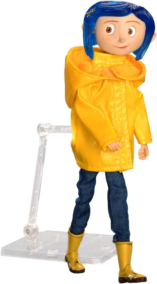 NECA - Coraline - Figura articulada - Coraline en Chamarra de Lluvia