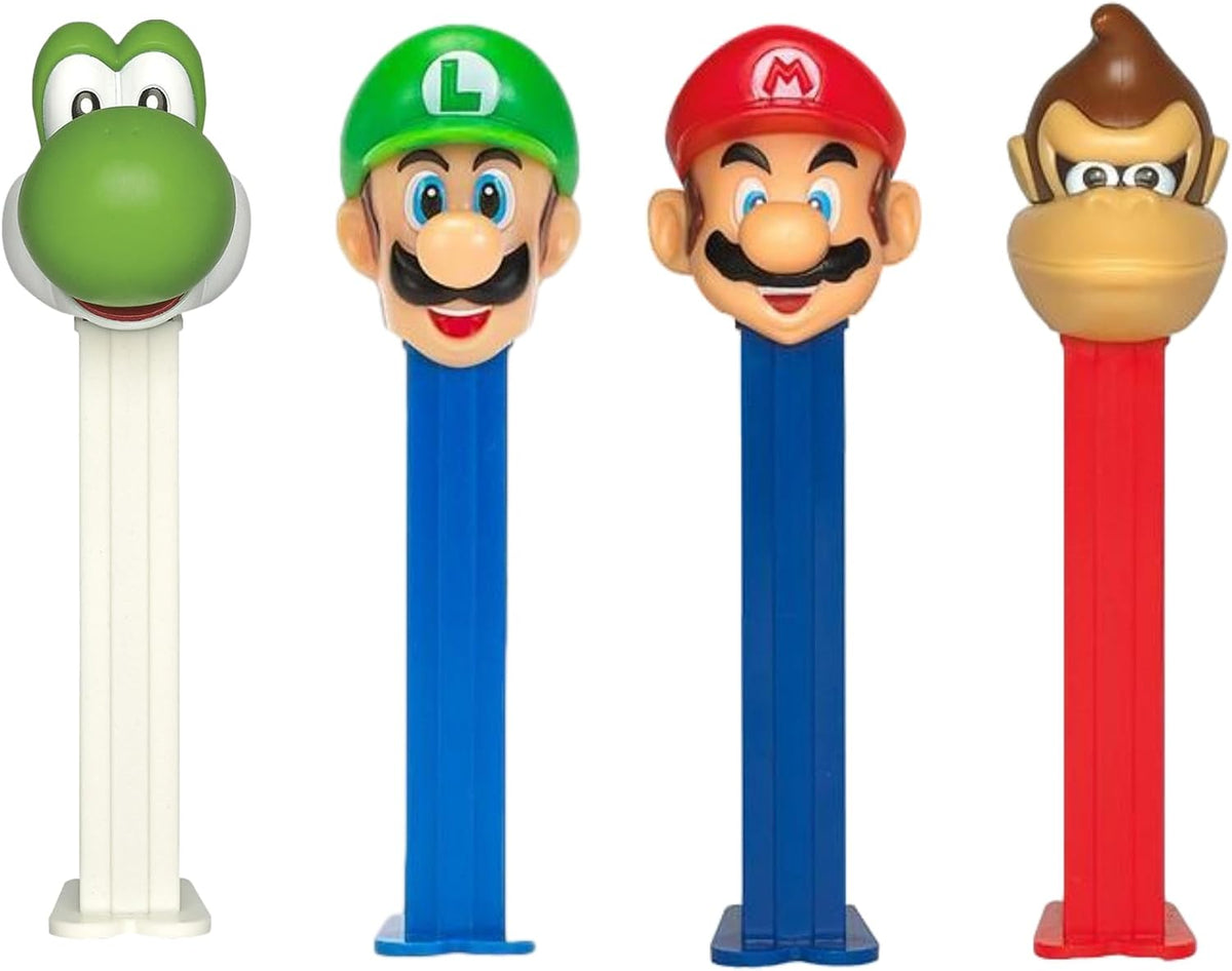 PEZ Dispensador De Dulces De Nintendo | Dispensadores De Mario, Luigi, Yoshi Y Donkey Kong | Dispensadores De Dulces De Nintendo Con Recargas Adicionales | Regalos Y Bolsas Sorpresa Para Fiestas De Ni
