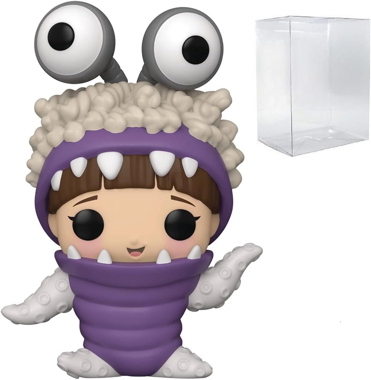 Funko POP Disney Pixar: Monsters Inc. 20º - Figura de vinilo de Boo con capucha (se incluye funda protectora compatible)