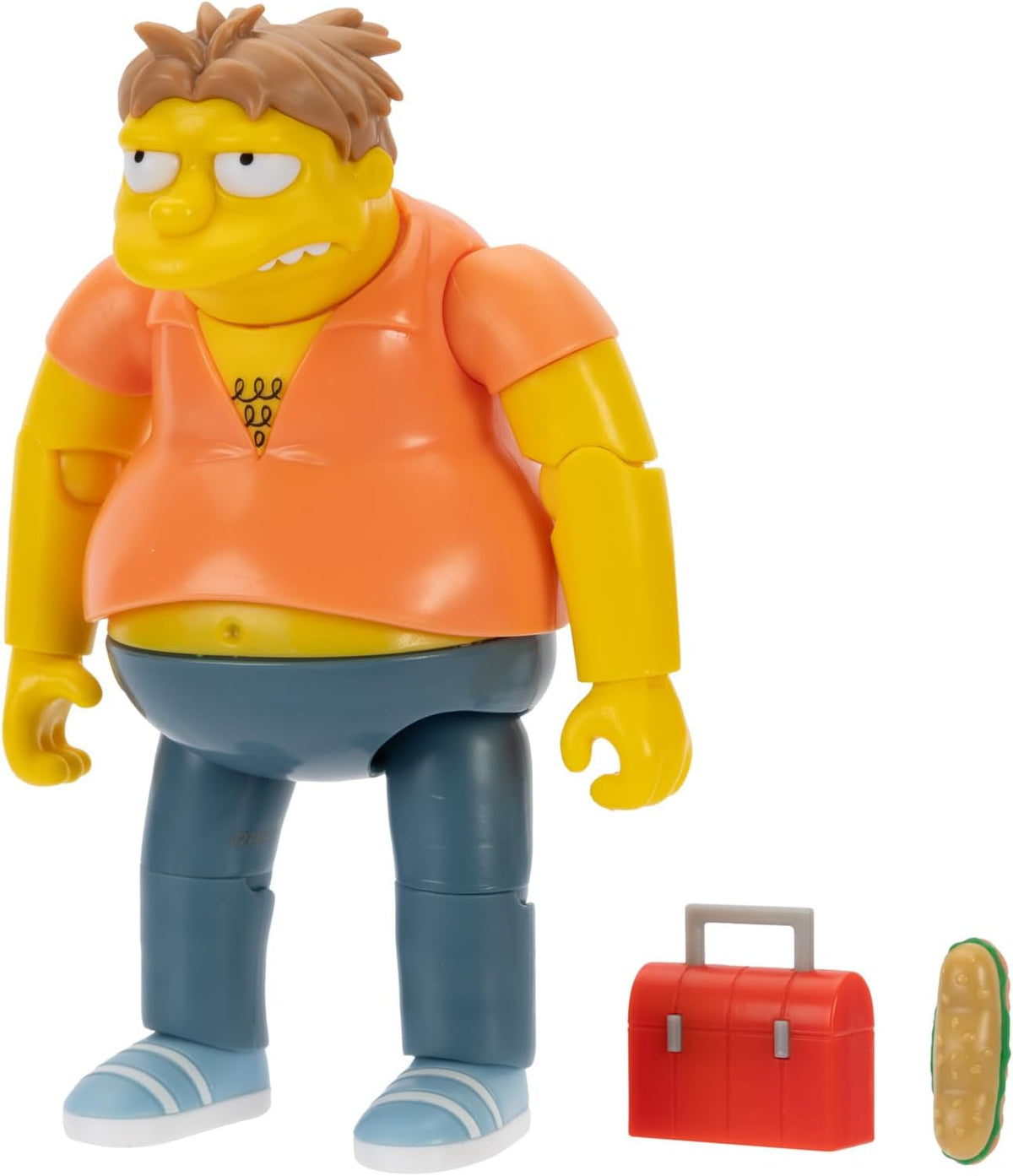 The Simpsons - Figura de acción de 5 Pulgadas Barney Gumble con Caja de Almuerzo y Sub Wave #4