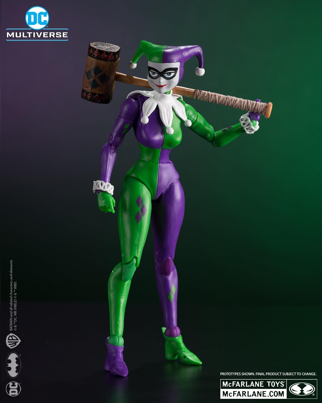 DC Multiverse 7 in - Harley Quinn (DC Classic) (JOKERIZED) (Etiqueta Dorada)