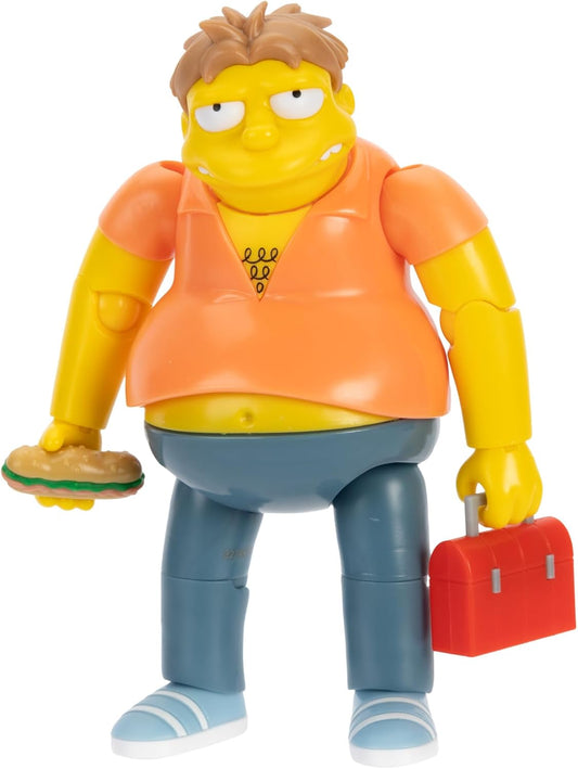 The Simpsons - Figura de acción de 5 Pulgadas Barney Gumble con Caja de Almuerzo y Sub Wave #4