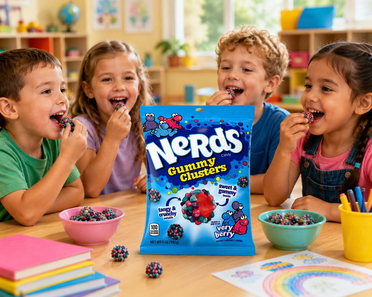 Nerds Gummy Clusters Sabor Very Berry, Dulces con Exterior Crujiente y Centro Gomoso, 141g - imagen 2