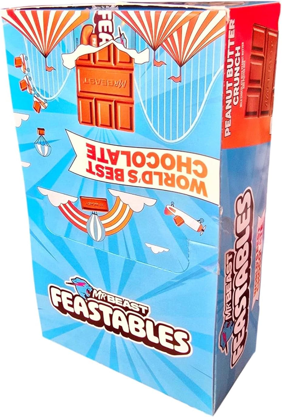 Mrs. Beast Feastables Barras De Chocolate, Milk Crunch Pack 24 Uds.