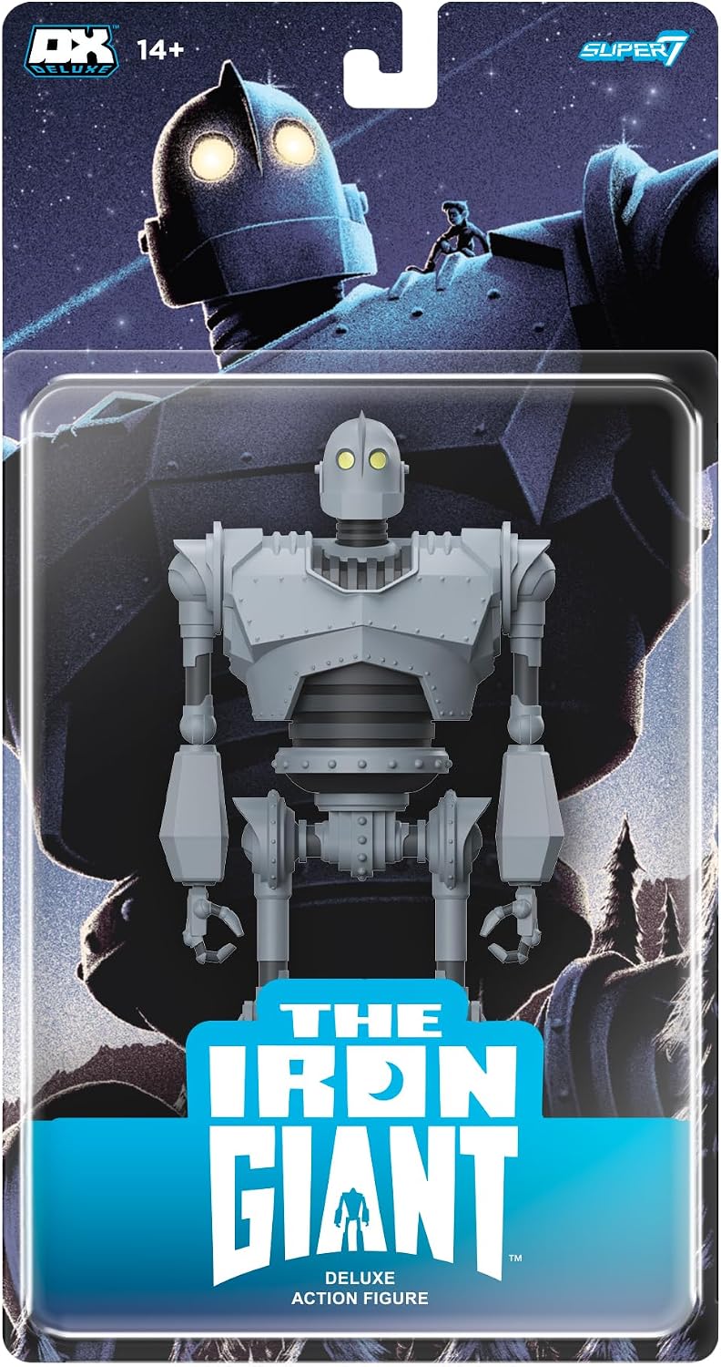 Super7 Deluxe The Iron Giant - Figura de acción Gigante de Hierro de 7 Pulgadas, colección clásica de películas animadas y Juguetes Retro
