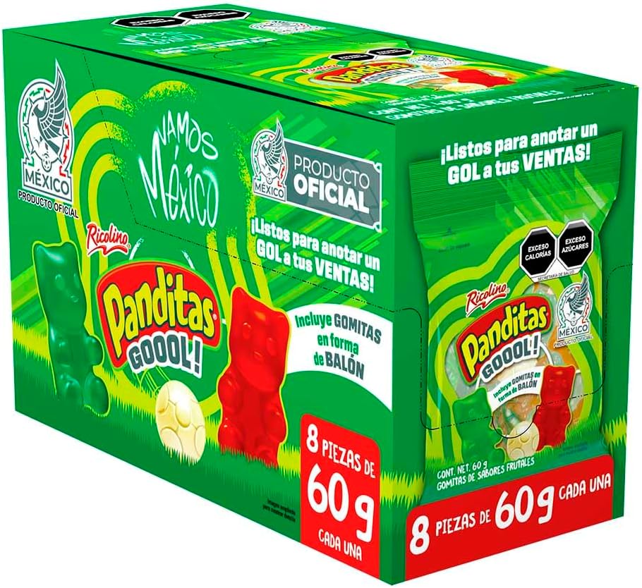 Panditas Mundial 8pzs de 60 gr
