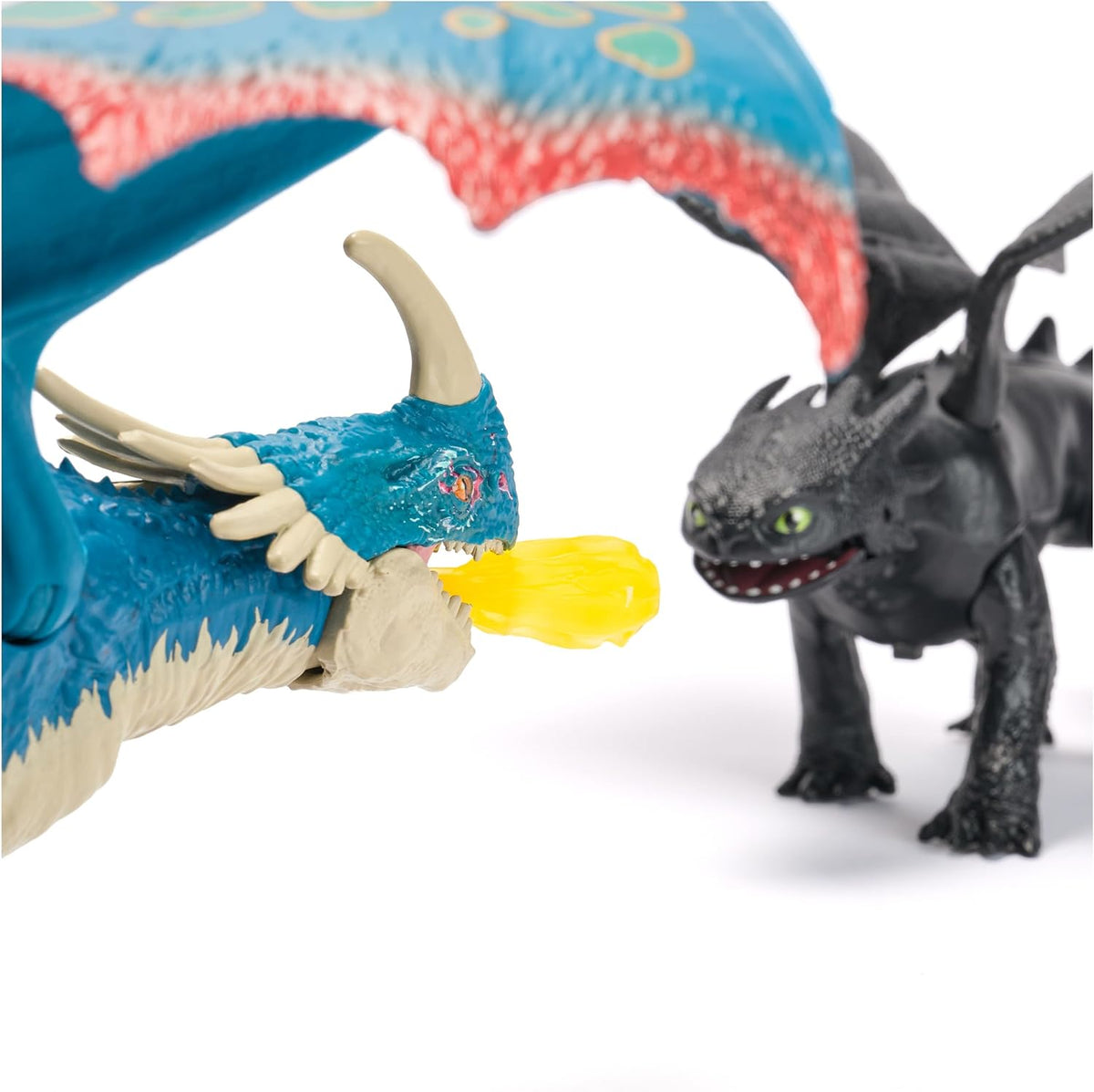 DreamWorks Dragons, How to Train Your Dragon, Dragones de Batalla: Deadly Nadder Que Lanza Fuego, Figura de acción de 25 cm, Juguetes para niños y niñas a Partir de 3 años