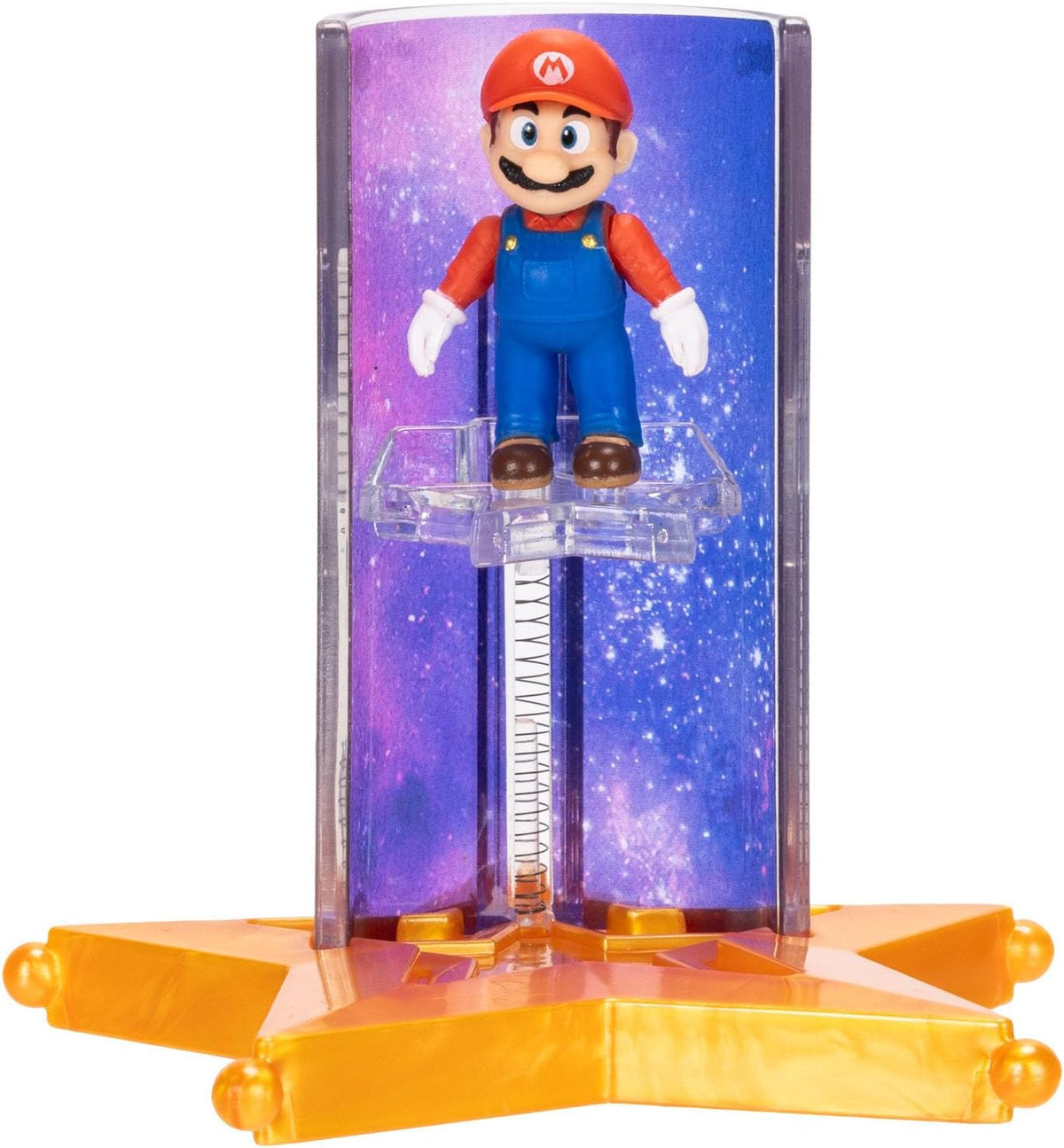 Jakks Pacific Set de Minifiguras The Super Mario Galaxy, 6 Figuras con Lanzador de Estrellas