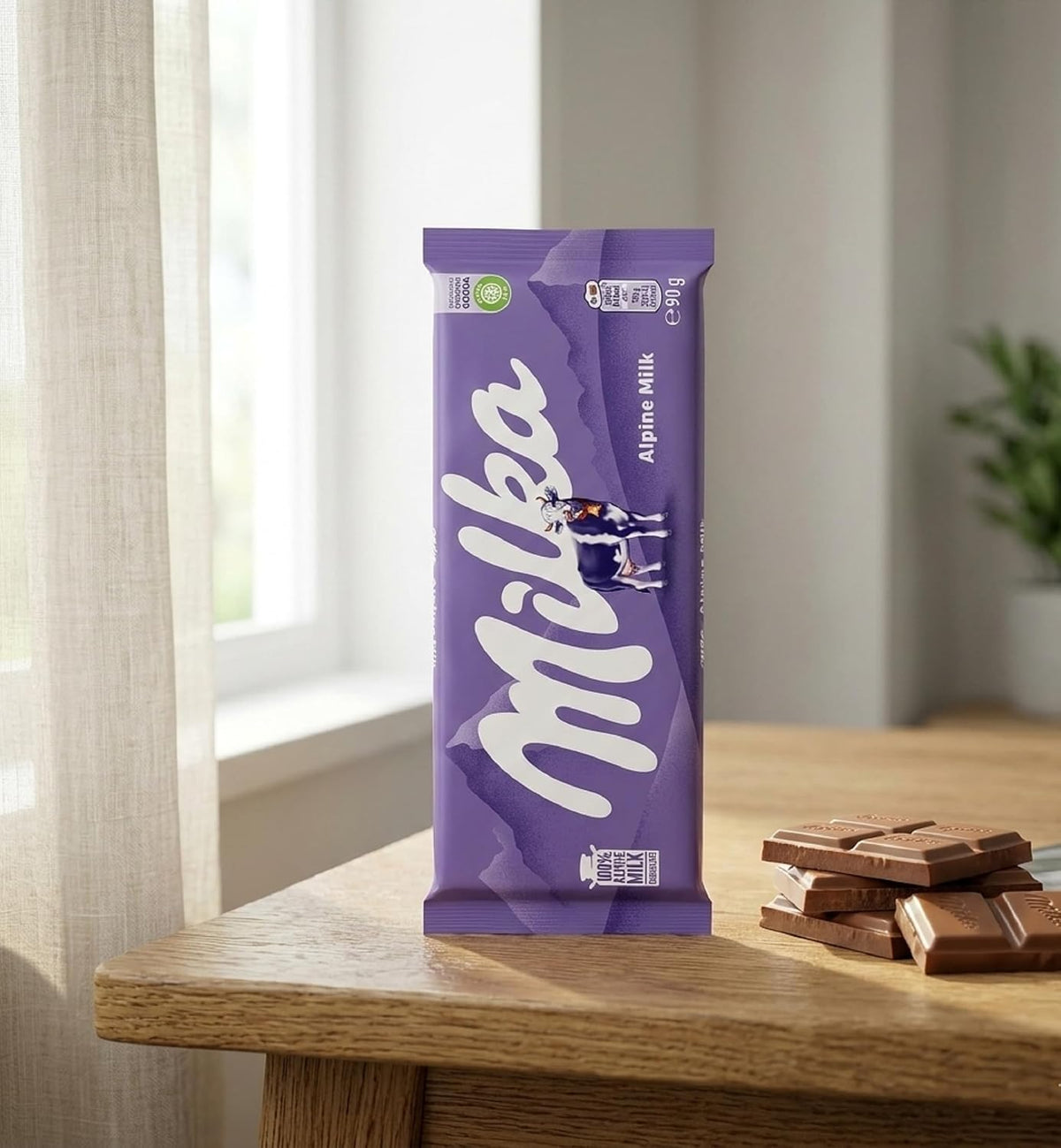 World's Best Milka Chocolate - Leche alpina, 10 barras