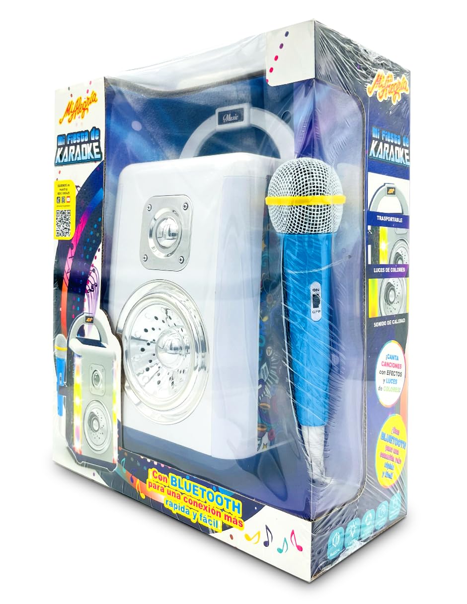 Ult Máquina de Karaoke Infantil Mi Fiesta de Karaoke con Luces y Música, Bluetooth, Multicolor - imagen 4