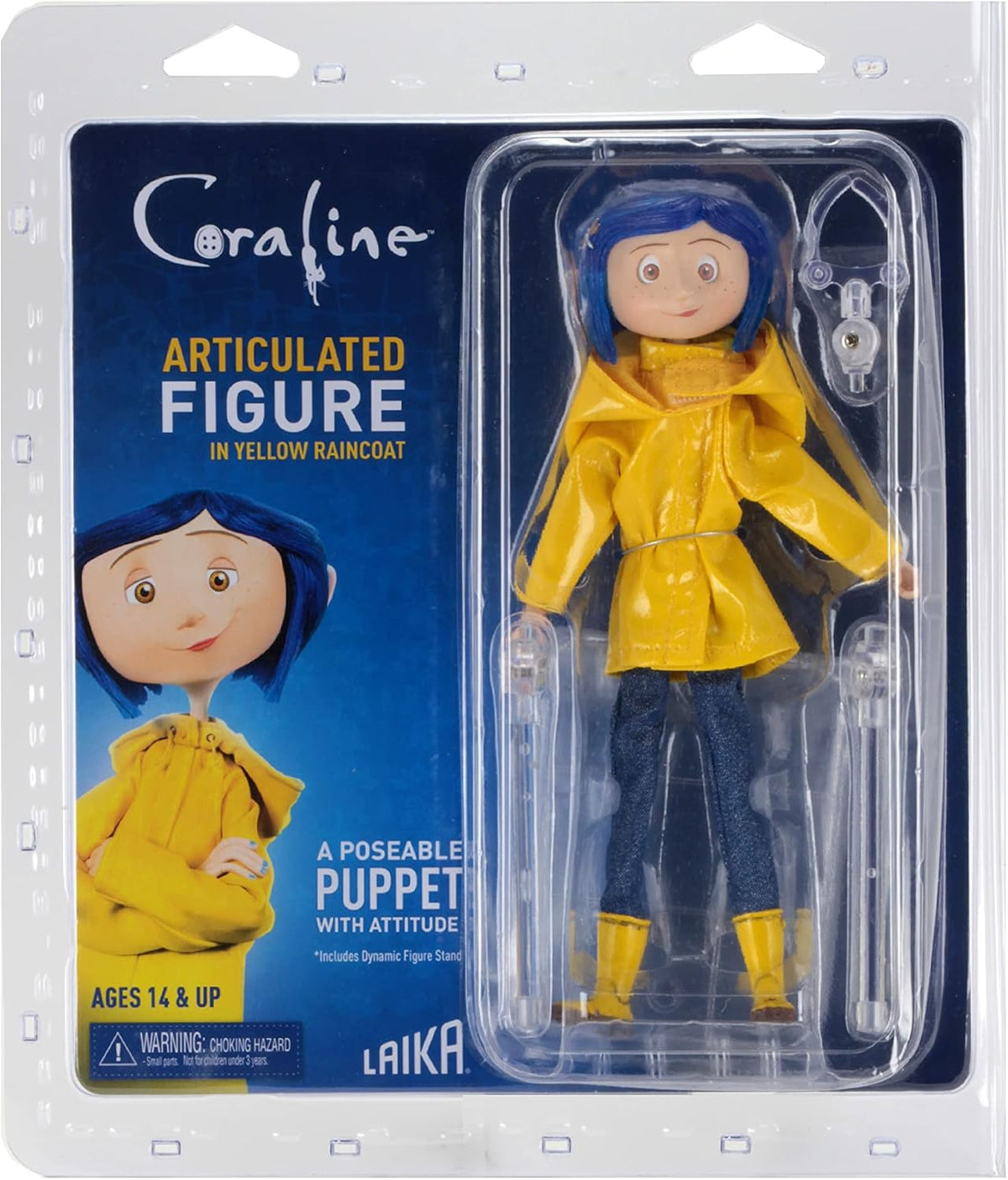 NECA - Coraline - Figura articulada - Coraline en Chamarra de Lluvia