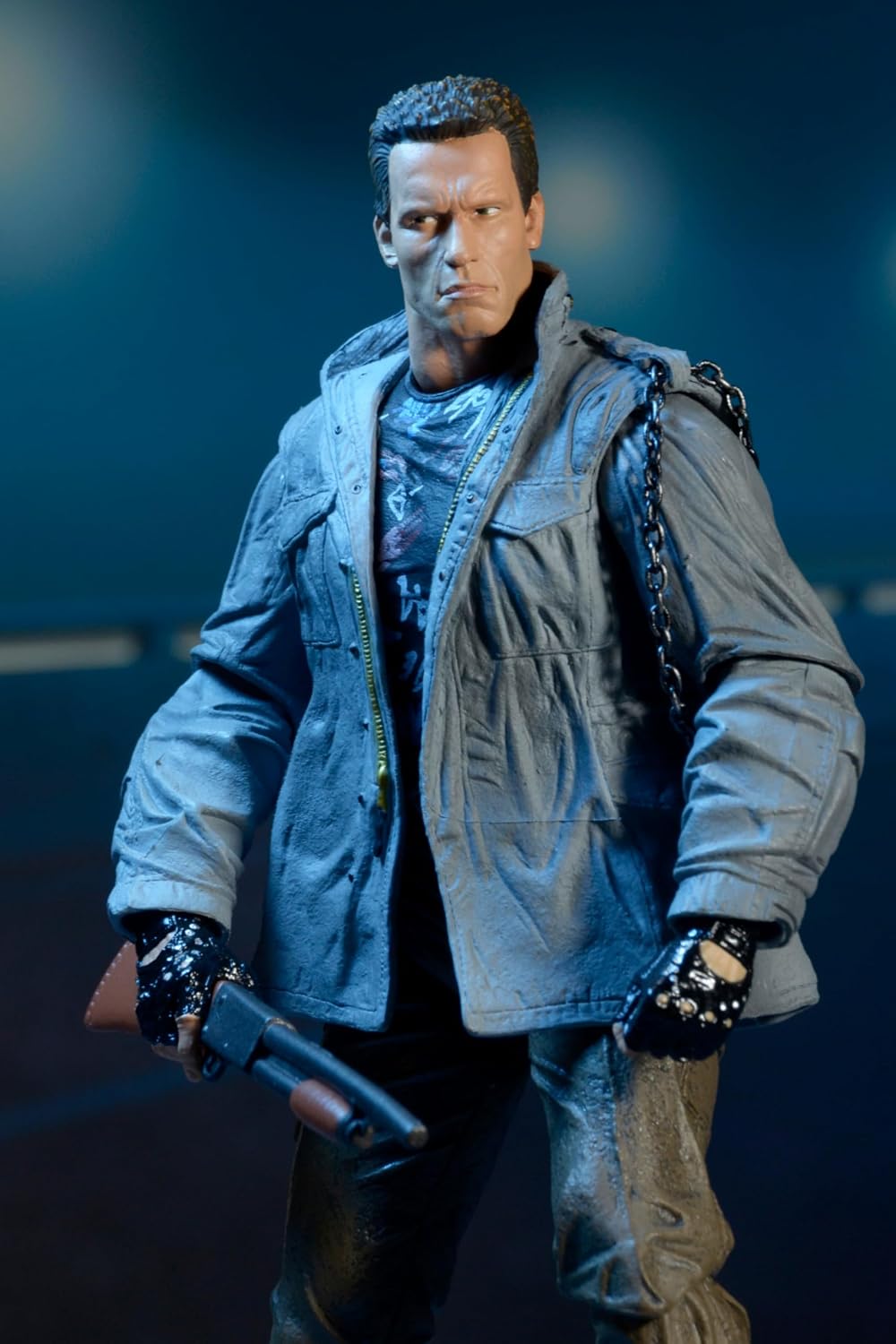 NECA Terminator Scale Ultimate T800 Tech Noir Action Figure, 7"