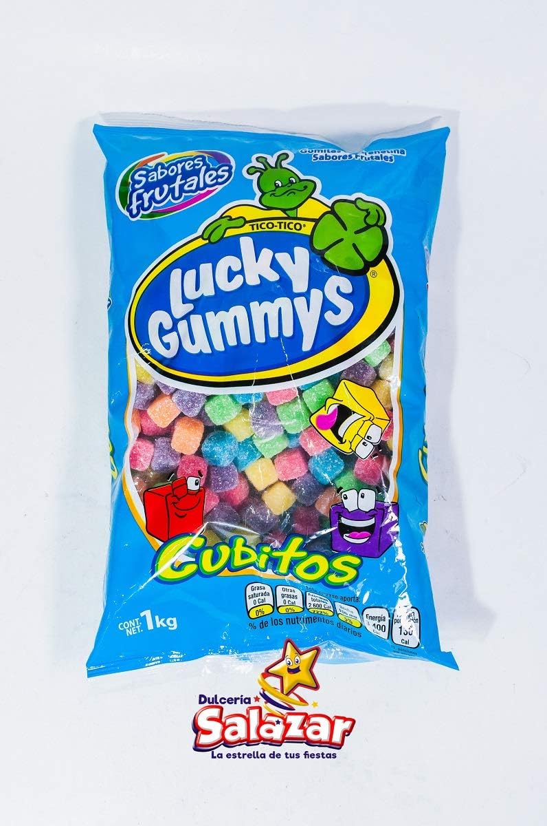 GOMA LUCKY CUBITOS (FRUTALES, 1KG)