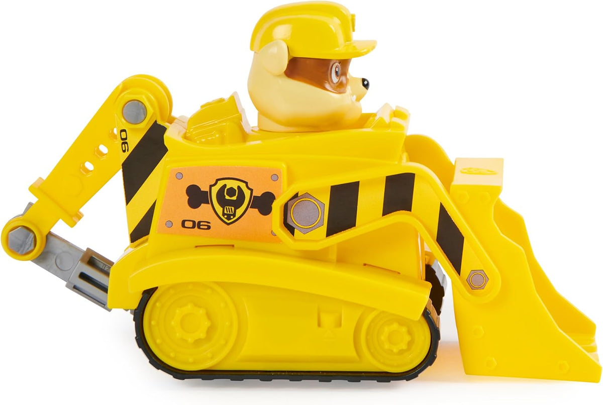 Paw Patrol, Rubble's Bulldozer, vehículo de Juguete con Figura de acción Coleccionable, Juguetes respetuosos con el Medio Ambiente para niños y niñas a Partir de 3 años